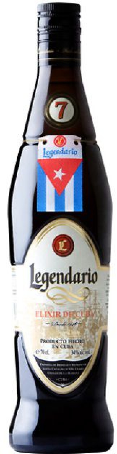 ELIXIR DE CUBA LEGENDARIO RVA 7 AÑ.70 L. ELIXIR DE CUBA LEGENDARIO RVA 7 AÑ.70 L.